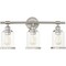 Quoizel Dixie Bath 3 Lights Brushed Nickel DIX8623BN - alternate 2